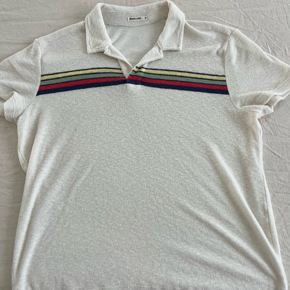 Men’s Marine Layer Terry Out Polo size medium